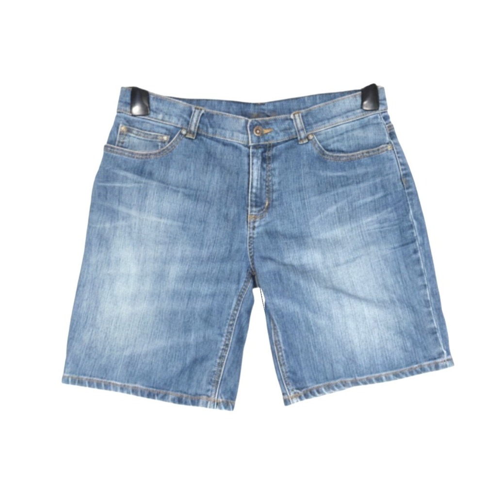 Y2K LONDON JEANS By VICTORIA'S SECRET Denim MID-RISE Mid-Wash BERMUDA SHORTS S